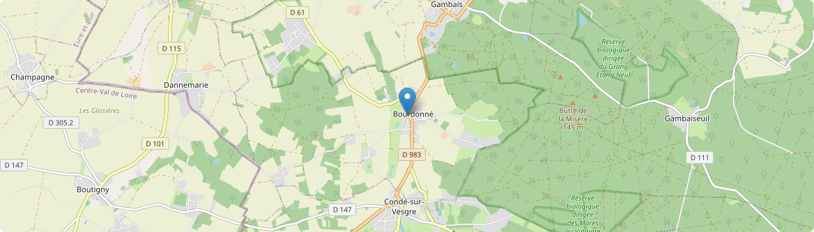 Bourdonné - Carte