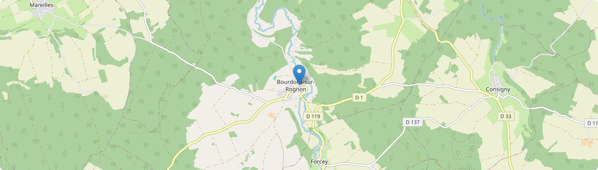 Bourdons-sur-Rognon - Carte
