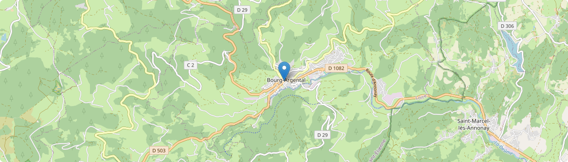 Bourg-Argental - Carte
