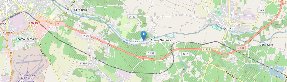Bourg-Charente - Carte