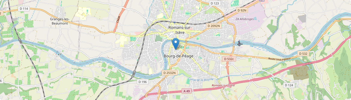 Bourg-de-Péage - Carte