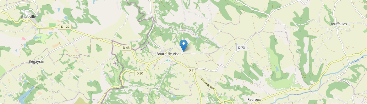 Bourg-de-Visa - Carte