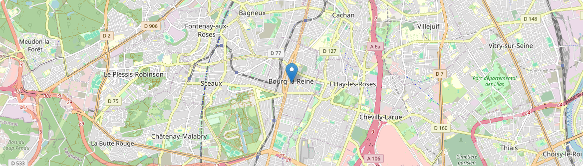 Bourg-la-Reine - Carte