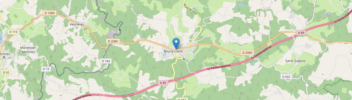 Bourg-Lastic - Carte