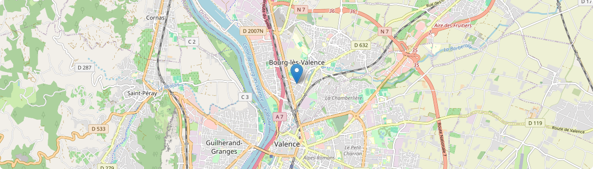 Bourg-lès-Valence - Carte