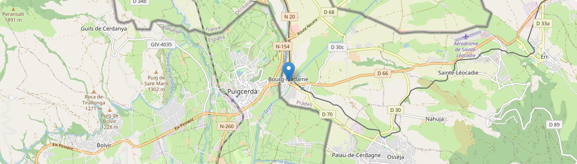 Bourg-Madame - Carte