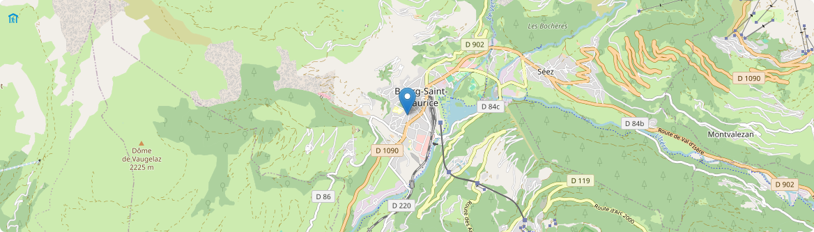 Bourg-Saint-Maurice - Carte
