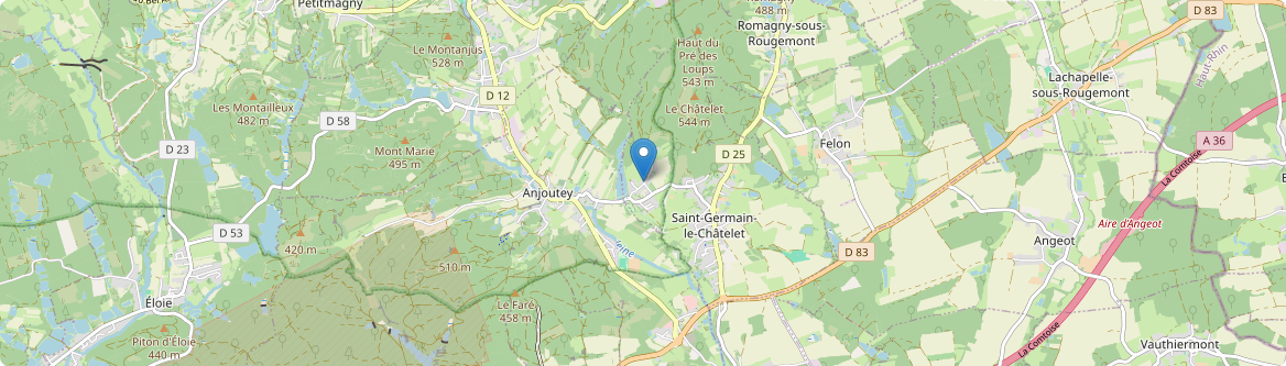 Bourg-sous-Châtelet - Carte