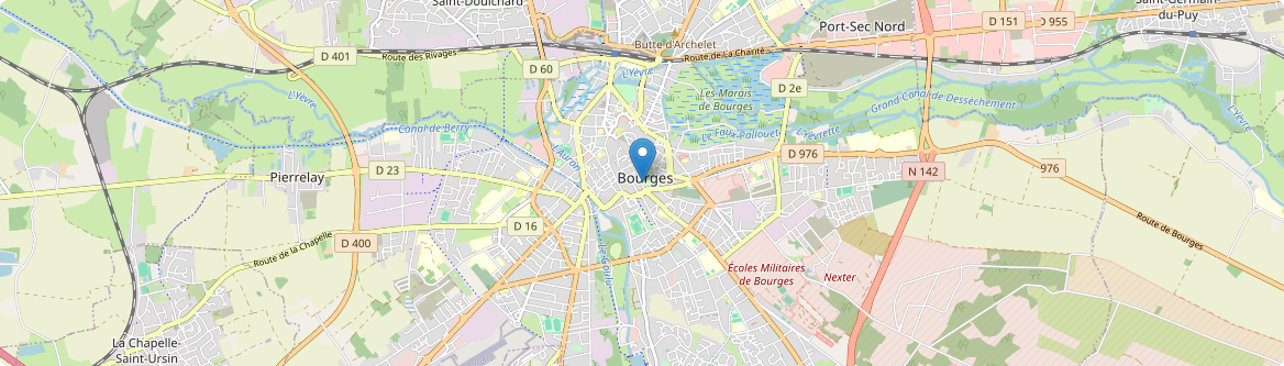 Bourges - Carte