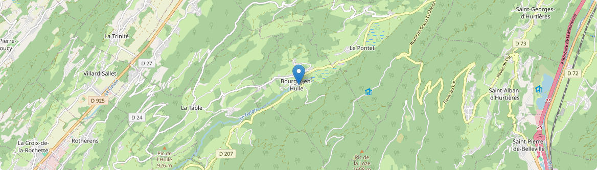 Bourget-en-Huile - Carte