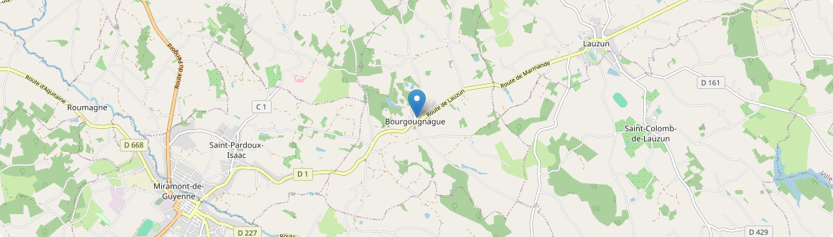 Bourgougnague - Carte