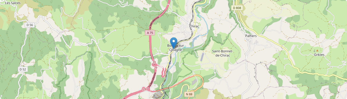 Bourgs sur Colagne - Carte