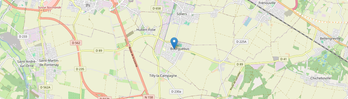 Bourguébus - Carte