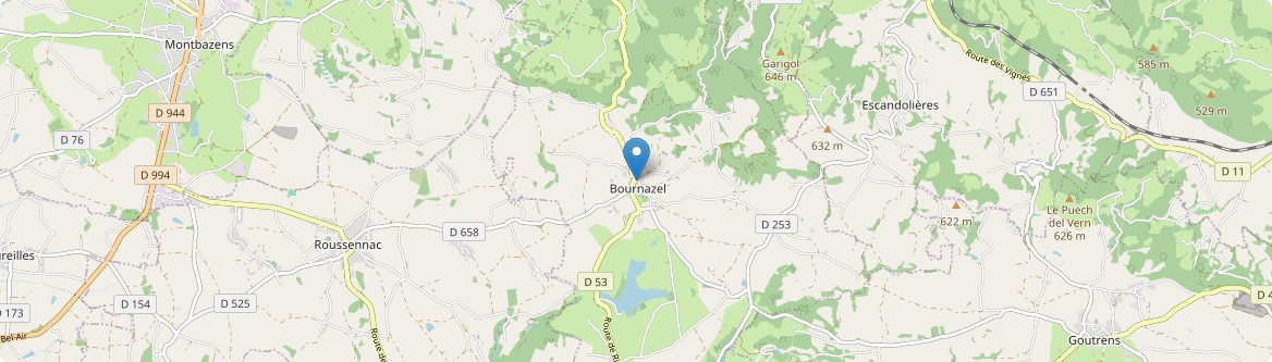 Bournazel - Carte