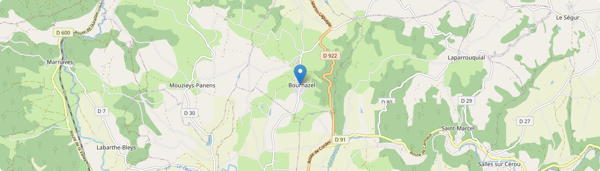 Bournazel - Carte