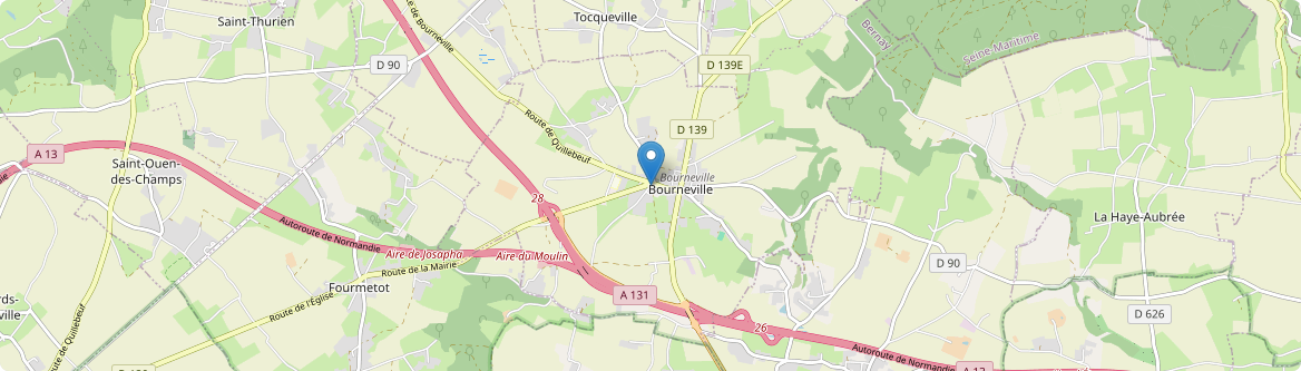 Bourneville-Sainte-Croix - Carte