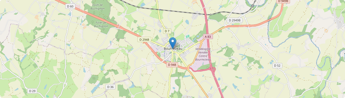 Bournezeau - Carte