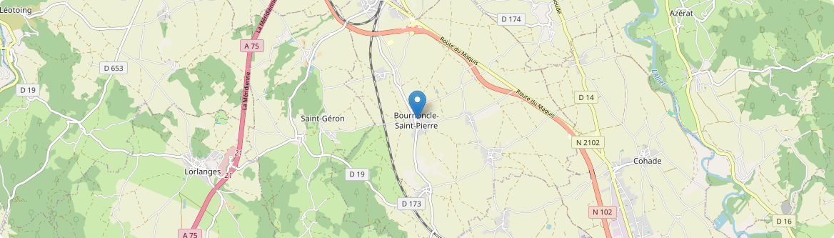 Bournoncle-Saint-Pierre - Carte