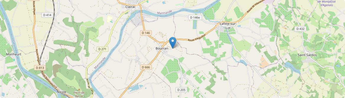 Bourran - Carte