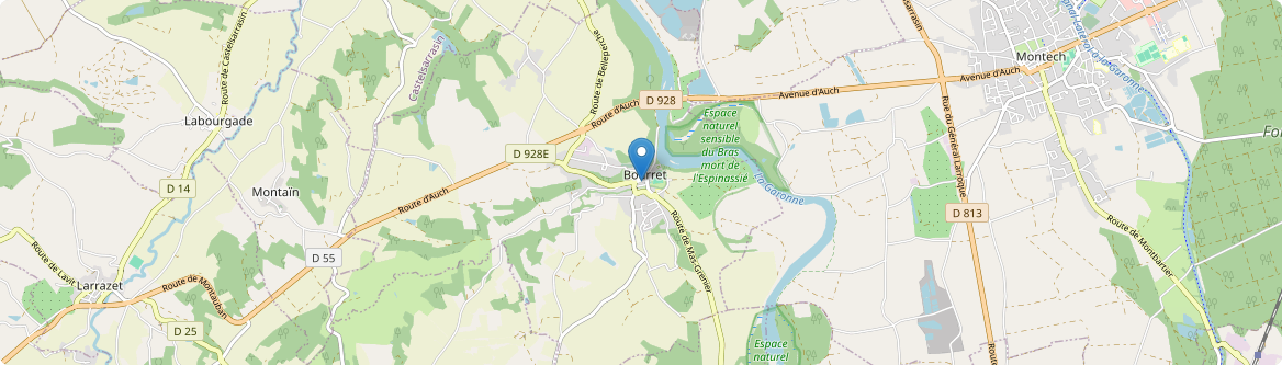Bourret - Carte