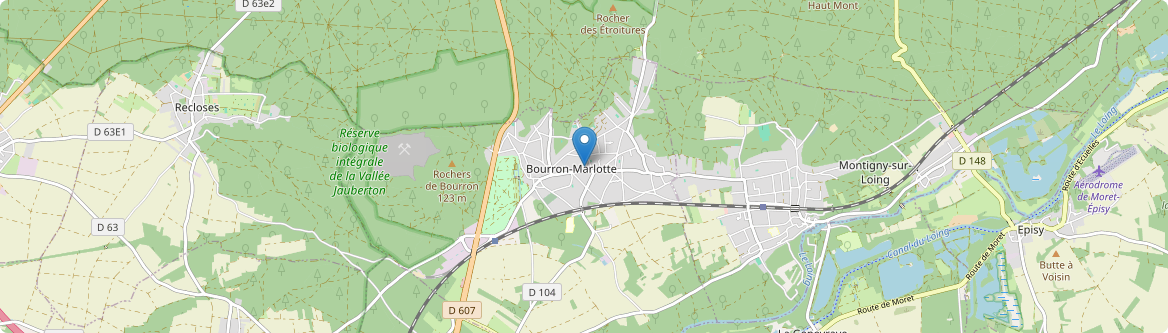 Bourron-Marlotte - Carte