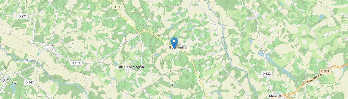 Bourrouillan - Carte