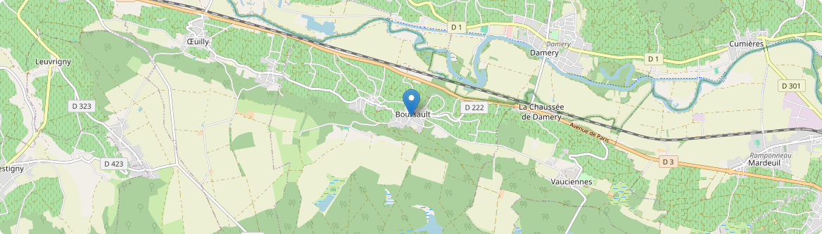 Boursault - Carte