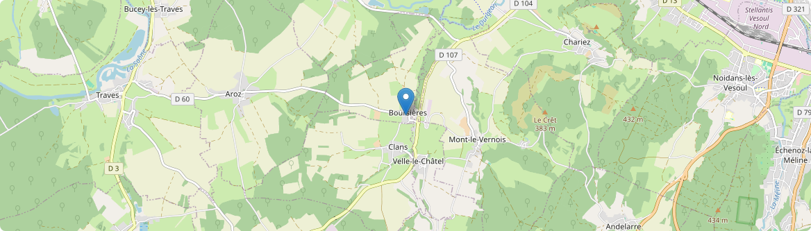 Boursières - Carte