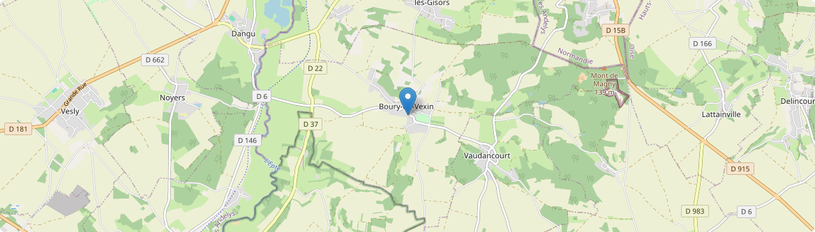 Boury-en-Vexin - Carte