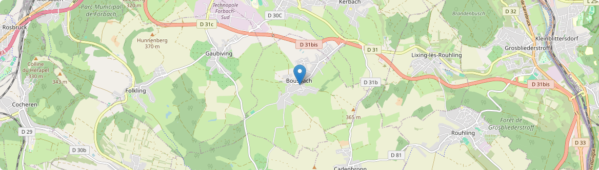 Bousbach - Carte