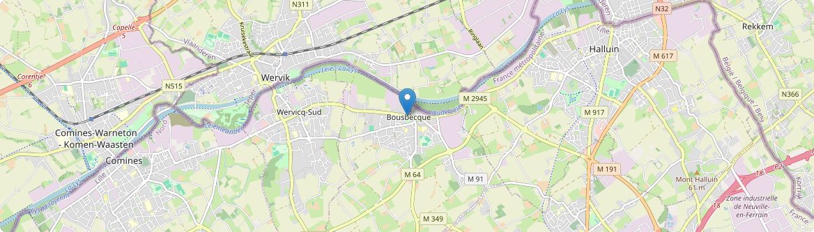 Bousbecque - Carte