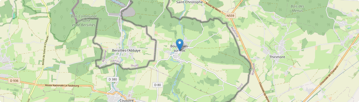 Bousignies-sur-Roc - Carte