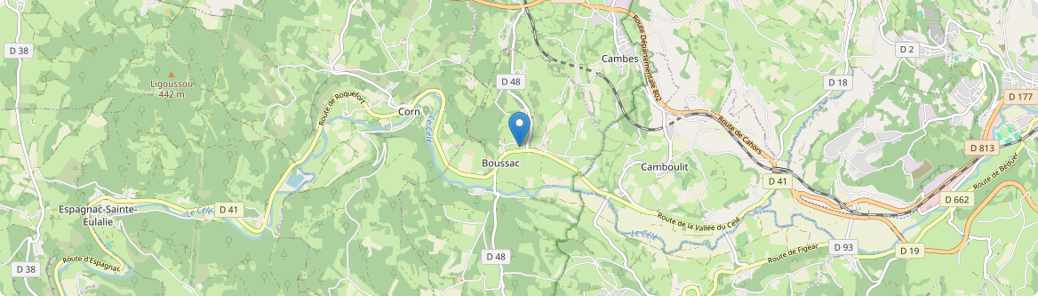 Boussac - Carte