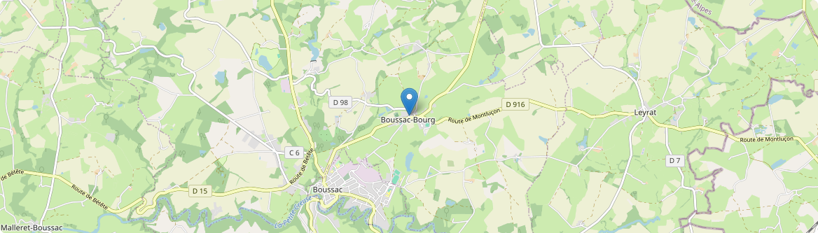 Boussac-Bourg - Carte