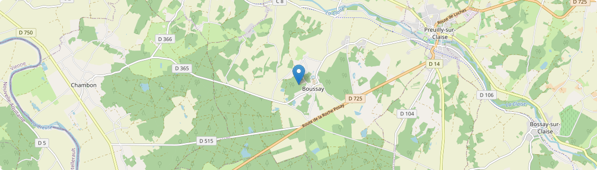 Boussay - Carte