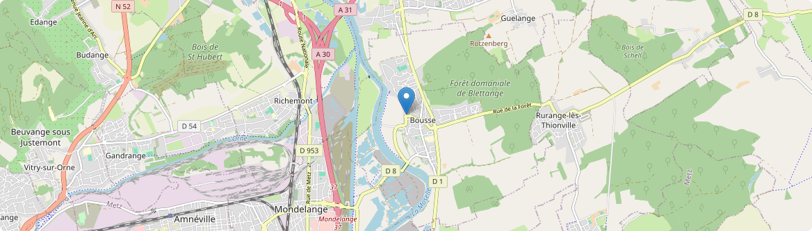 Bousse - Carte