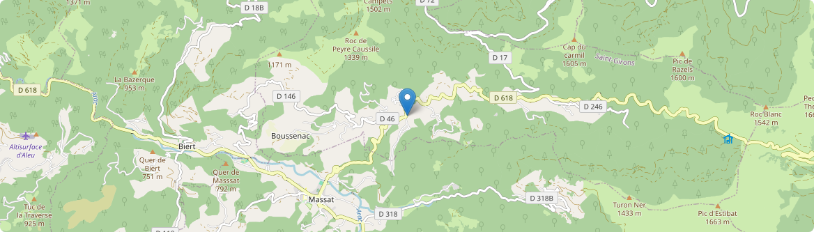 Boussenac - Carte