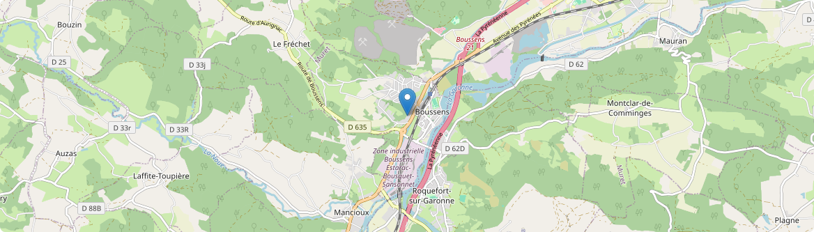 Boussens - Carte