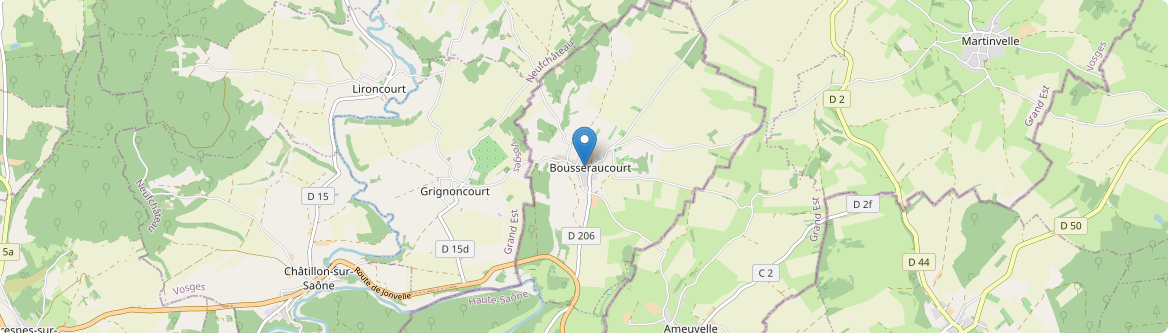 Bousseraucourt - Carte