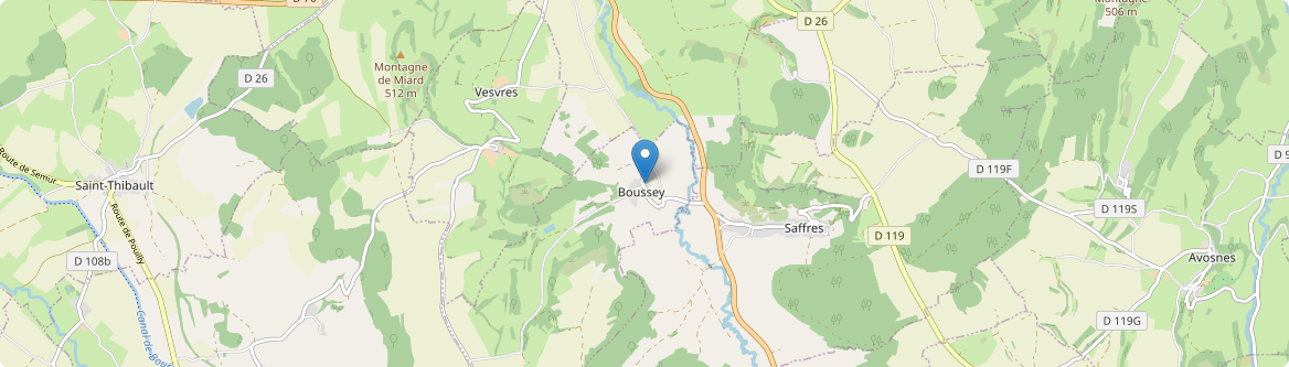 Boussey - Carte