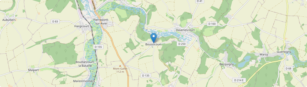 Boussicourt - Carte