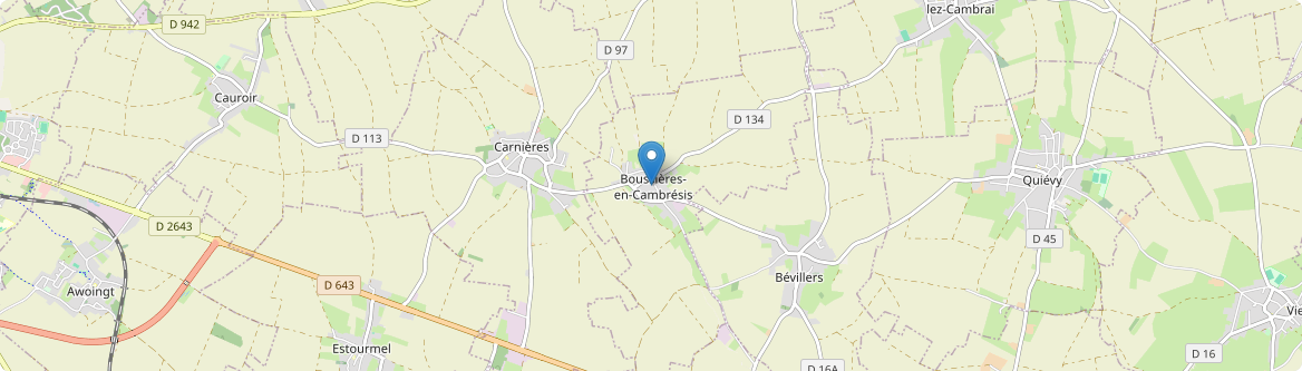 Boussières-en-Cambrésis - Carte