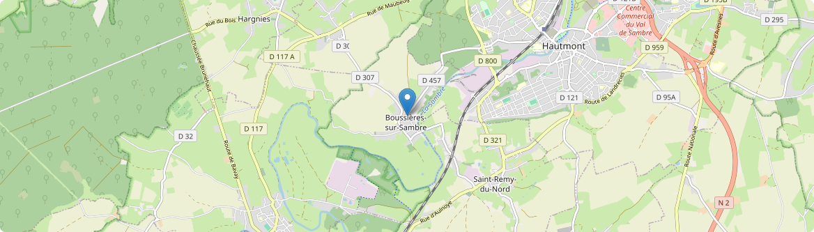 Boussières-sur-Sambre - Carte