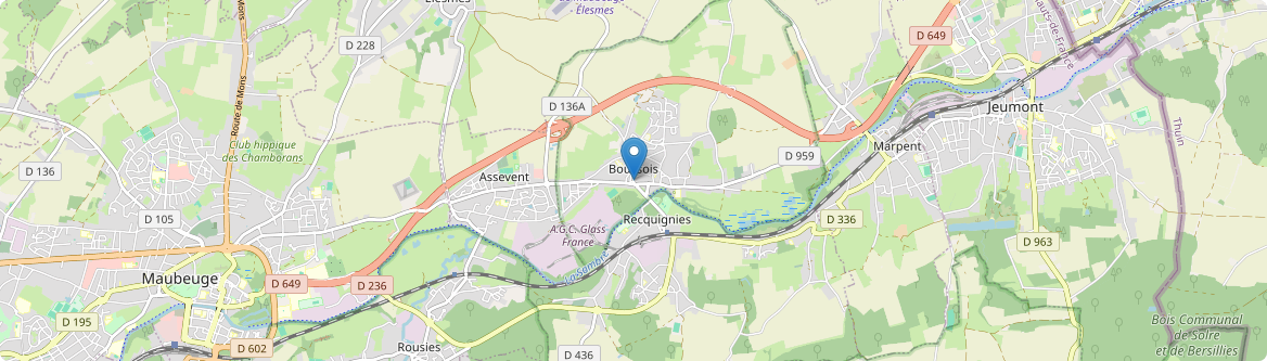 Boussois - Carte