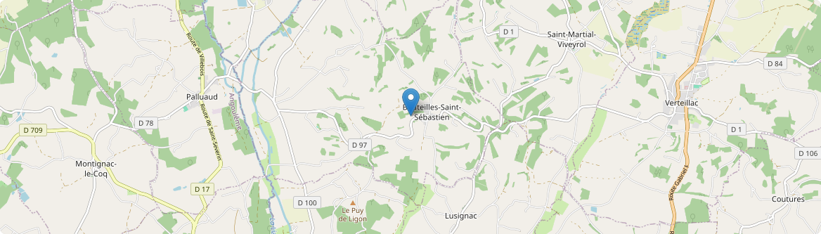 Bouteilles-Saint-Sébastien - Carte