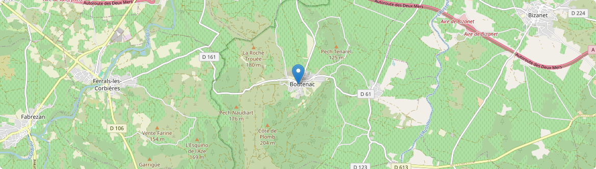 Boutenac - Carte