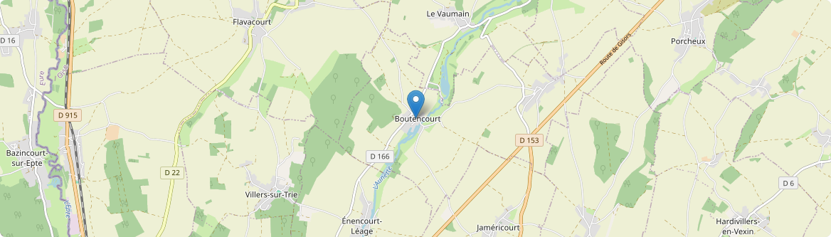 Boutencourt - Carte