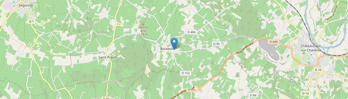 Bouteville - Carte