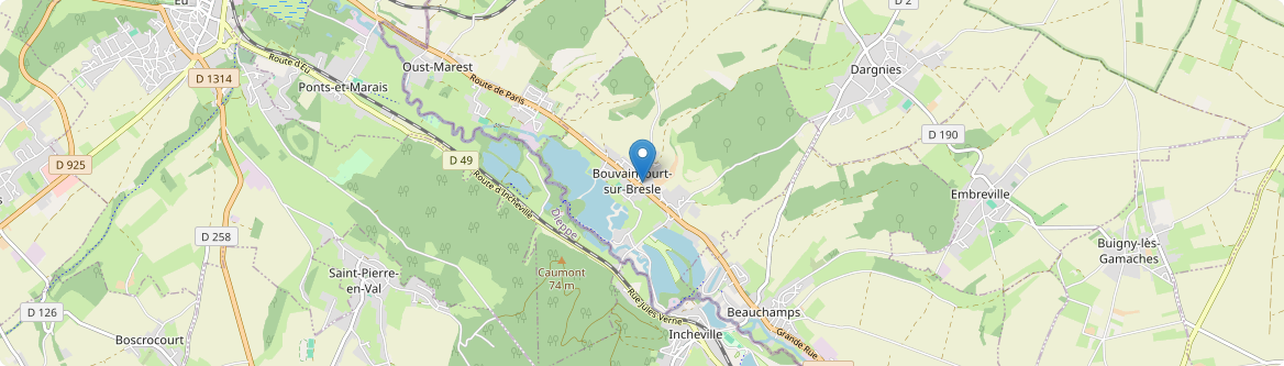 Bouvaincourt-sur-Bresle - Carte