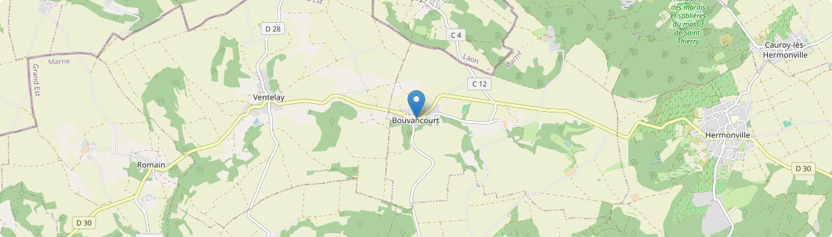 Bouvancourt - Carte